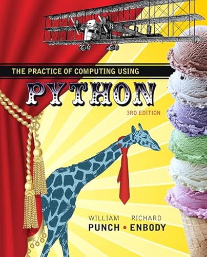 Beispielbild fr Practice of Computing Using Python, The zum Verkauf von Bulrushed Books