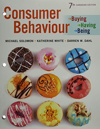 Stock image for Consumer Behaviour: Buying, Having, and Being, Seventh Canadian Edition, Loose Leaf Version (7th Edition) for sale by ThriftBooks-Atlanta