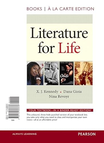 9780134386638: Literature for Life, Books a la Carte Edition