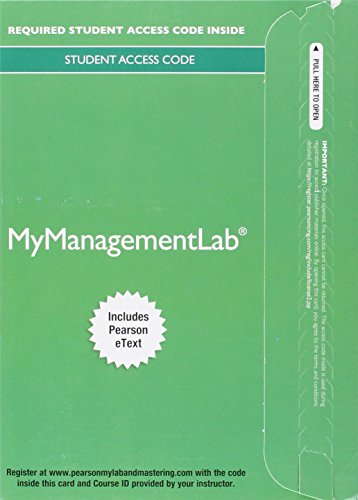 Imagen de archivo de MyLab Management with Pearson eText -- Access Card -- for International Business: The New Realities (My Management Lab) a la venta por BooksRun