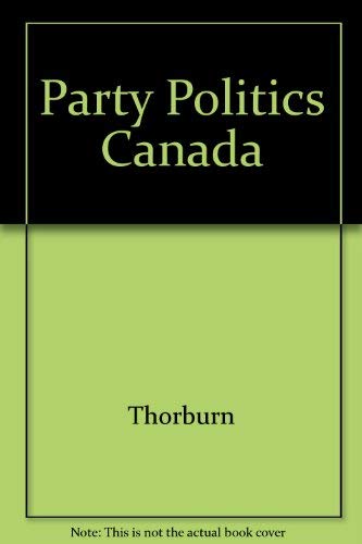 Stock image for Party Politics Canada for sale by Buchpark