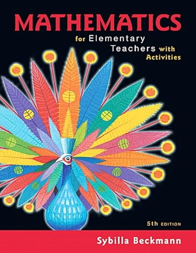 Beispielbild fr Mathematics for Elementary Teachers with Activities zum Verkauf von BooksRun