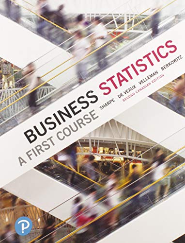 Imagen de archivo de Business Statistics: A First Course, Second Canadian Edition a la venta por ThriftBooks-Atlanta