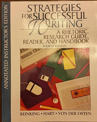 9780134398945: Strategies for Successful Writing