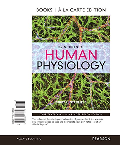 Stock image for Principles of Human Physiology, Books a la Carte Edition (6th Edition) for sale by SecondSale