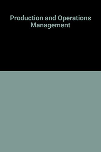 Production and Operations Management (9780134399850) by Heizer, Jay; Render, Barry M.