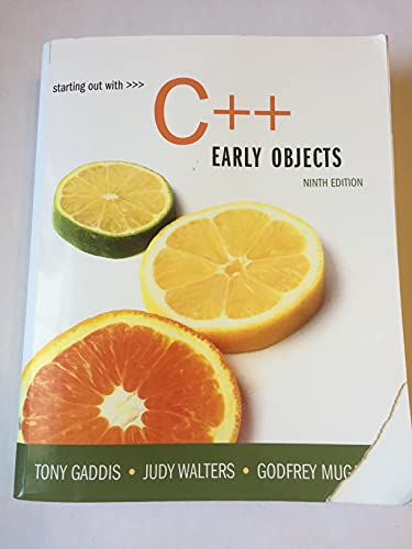 Stock image for Starting Out with C++: Early Objects (9th Edition) for sale by A Team Books