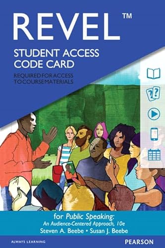 Imagen de archivo de Revel for Public Speaking: An Audience-Centered Approach -- Access Card a la venta por BooksRun