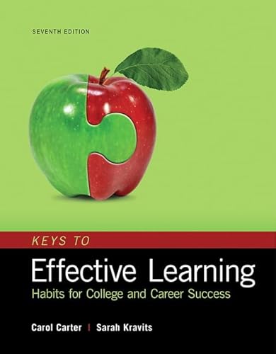 Stock image for Keys to Effective Learning: Habits for College and Career Success for sale by BooksRun