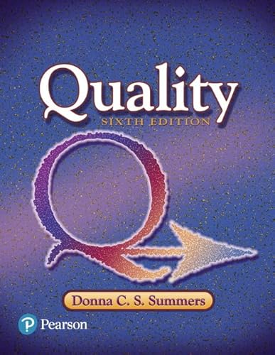 Imagen de archivo de Quality (6th Edition) (What's New in Trades & Technology) a la venta por SecondSale