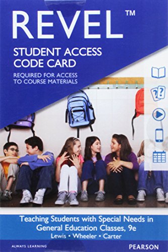 Stock image for Teaching Students with Special Needs in General Education Classrooms -- Revel Access Code for sale by Irish Booksellers