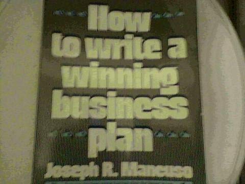 Beispielbild fr How to Write a Winning Business Plan zum Verkauf von Better World Books