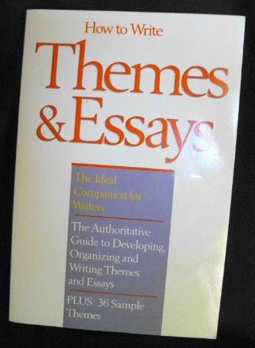 Imagen de archivo de How to write themes and essays a la venta por HPB-Red