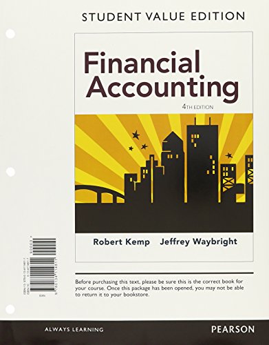 Imagen de archivo de Financial Accounting, Student Value Edition Plus MyLab Accounting with Pearson eText -- Access Card Package (4th Edition) a la venta por GoldenWavesOfBooks