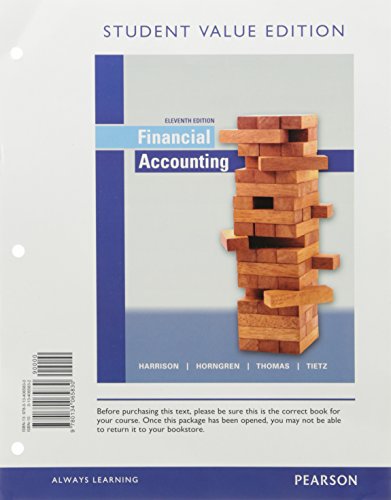 Imagen de archivo de Financial Accounting, Student Value Edition Plus MyAccountingLab with Pearson EText -- Access Card Package a la venta por Better World Books