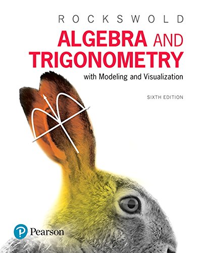 Beispielbild fr Algebra and Trigonometry with Modeling & Visualization zum Verkauf von BooksRun