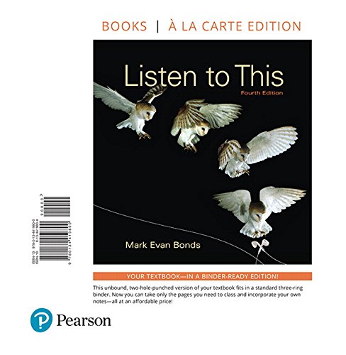 Stock image for Listen to This -- Books a la Carte (4th Edition) for sale by BooksRun