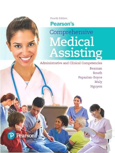 Beispielbild fr Pearson's Comprehensive Medical Assisting: Administrative and Clinical Competencies zum Verkauf von BooksRun