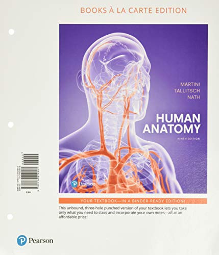 9780134424941 Human Anatomy Books A La Carte Edition 9th