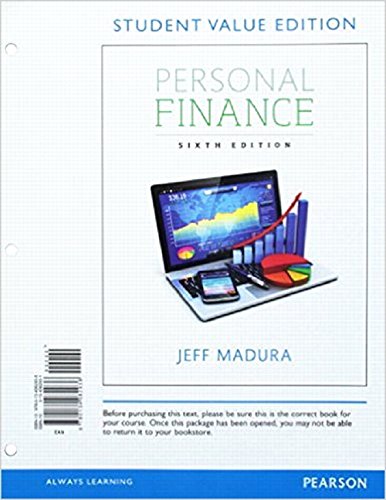 Imagen de archivo de Personal Finance, Student Value Edition Plus Mylab Finance with Pearson Etext -- Access Card Package a la venta por BooksRun