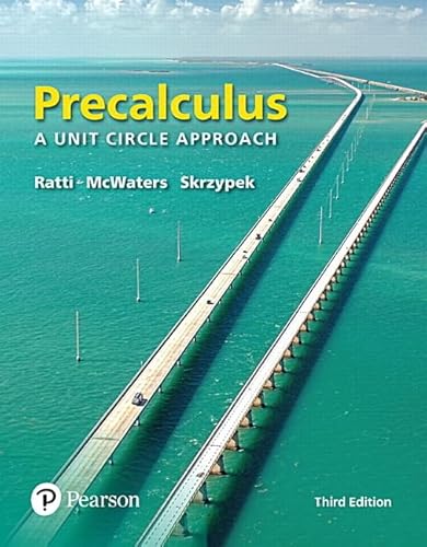 9780134433042: Precalculus: A Unit Circle Approach
