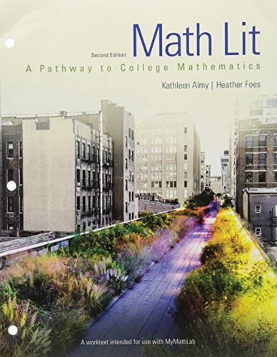 9780134433110: Math Lit: A Pathway to College Mathematics