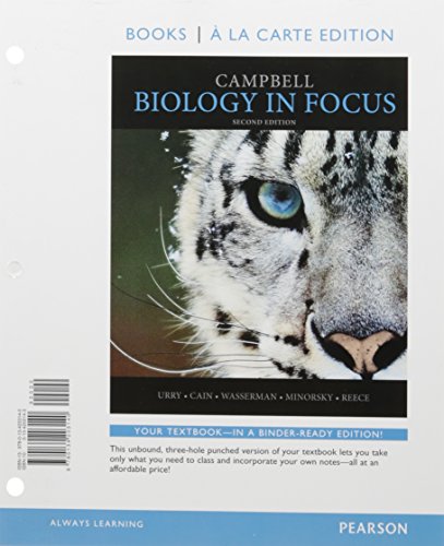 Stock image for Campbell Biology in Focus, Books a la Carte Edition; Modified Mastering Biology with Pearson eText -- ValuePack Access Card -- for Campbell Biology in Focus (2nd Edition) for sale by BooksRun