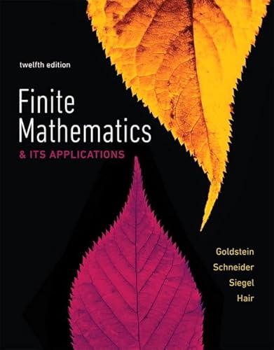 Beispielbild fr Finite Mathematics and Its Applications zum Verkauf von Better World Books