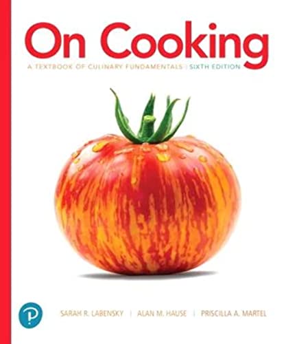 9780134441900: On Cooking: A Textbook of Culinary Fundamentals