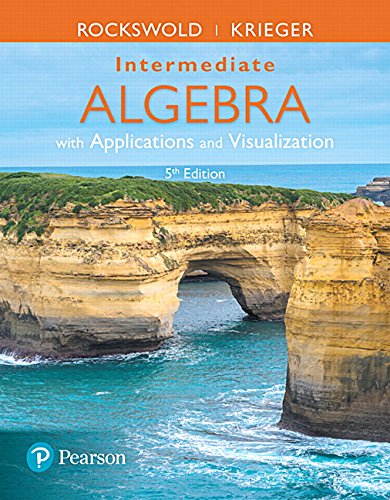 Imagen de archivo de Intermediate Algebra with Applications & Visualization (5th Edition) a la venta por Textbookplaza