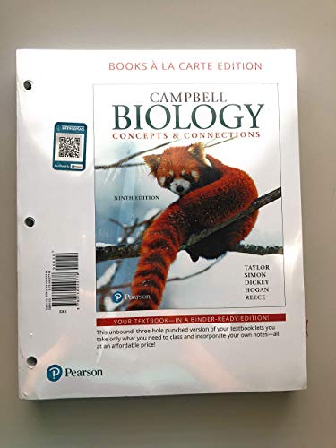 Stock image for Campbell Biology: Concepts & Connections, Books a la Carte Edition (9th Edition) for sale by SecondSale