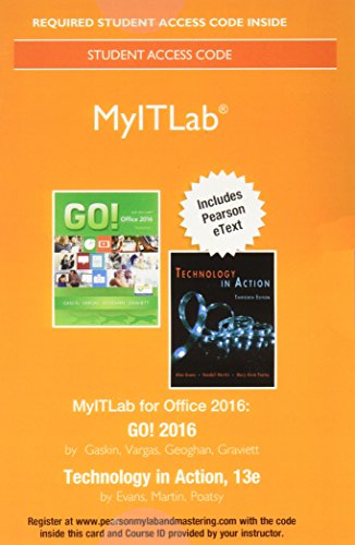 Stock image for Myitlab + Pearson Etext Access Card for Go! With Technology in Action for sale by Revaluation Books