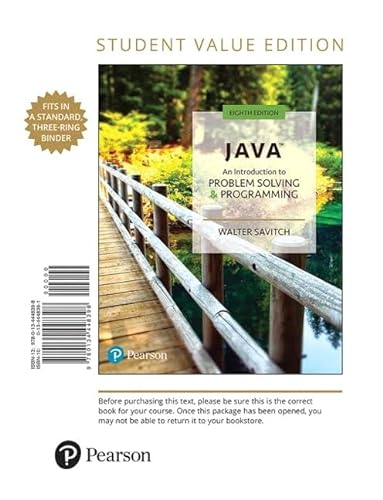 Beispielbild fr Java: An Introduction to Problem Solving and Programming zum Verkauf von Textbooks_Source