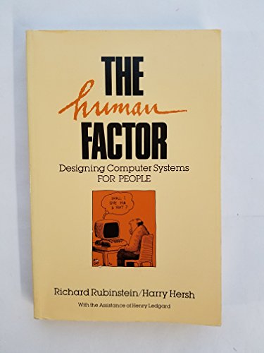 9780134450247: The Human Factor: Designing Computer Systems for People
