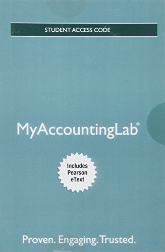 9780134450810: Horngren's Financial & Managerial Accounting MyAccountingLab Access Code: Includes Pearson Etext