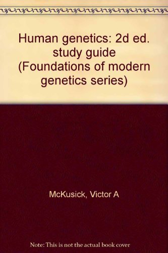 Imagen de archivo de Human Genetics (Book and Study Guide Book) a la venta por Virtuous Volumes et al.