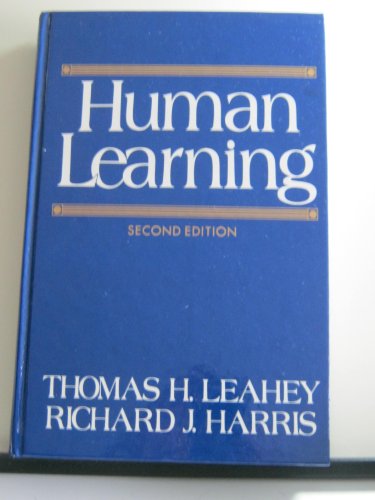 Stock image for Human Learning for sale by Better World Books