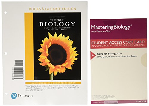 Stock image for Campbell Biology, Books a la Carte Plus Mastering Biology with Pearson eText -- Access Card Package (11th Edition) for sale by HPB-Red