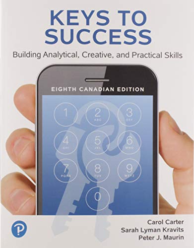 Stock image for Keys to Success: How to Achieve Your Goals, Canadian Edition for sale by ThriftBooks-Dallas