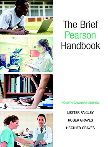 Beispielbild fr The Brief Pearson Handbook, Fourth Canadian Editio zum Verkauf von medimops