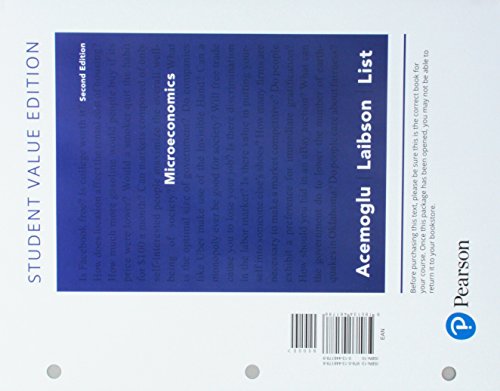 Imagen de archivo de Microeconomics, Student Value Edition (2nd Edition) a la venta por One Planet Books