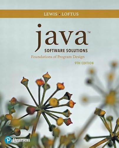 Beispielbild fr Java Software Solutions (9th Edition) zum Verkauf von SecondSale