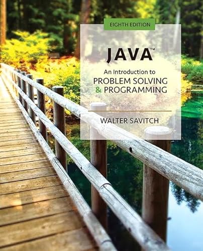 Beispielbild fr Java: An Introduction to Problem Solving and Programming zum Verkauf von BooksRun