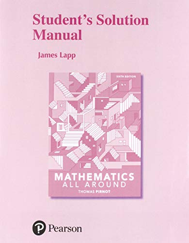 Beispielbild fr Student Solutions Manual for Mathematics All Around zum Verkauf von Campus Bookstore