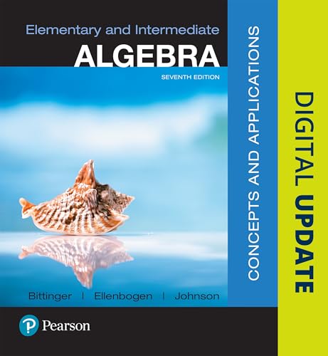 Beispielbild fr Elementary and Intermediate Algebra: Concepts and Applications zum Verkauf von BooksRun