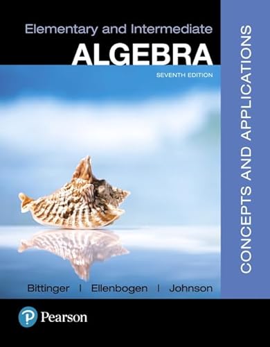 Stock image for Elementary and Intermediate Algebra: Concepts and Applications for sale by One Planet Books