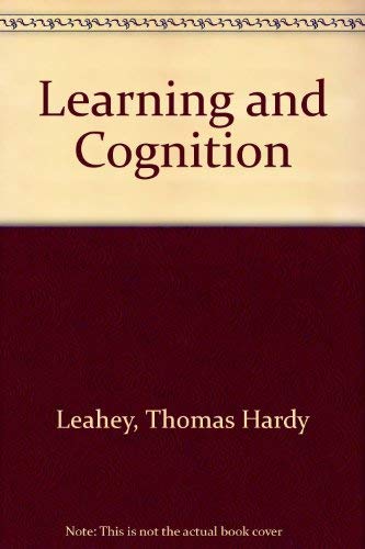 Imagen de archivo de Learning and Cognition a la venta por Better World Books