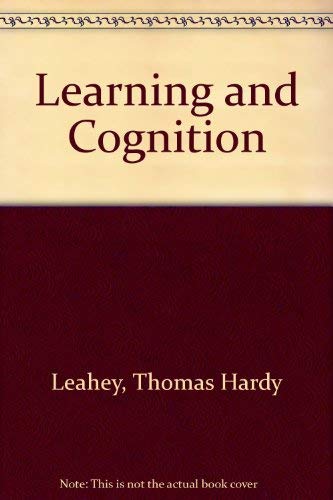 Stock image for Learning and Cognition for sale by Better World Books