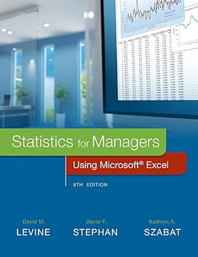 9780134465975: Statistics for Managers Using Microsoft Excel