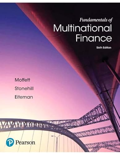 Stock image for Fundamentals of Multinational Finance (6th Edition) (The Pearson Series in Finance) for sale by booksdeck